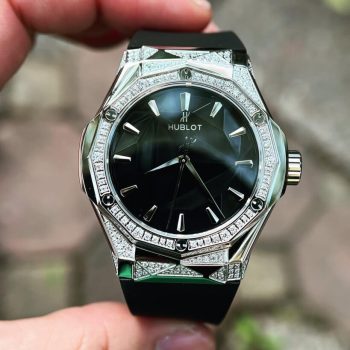 Đồng Hồ Hublot Orlinski Titanium Diamond Demi Replica Cao Cấp APS Factory
